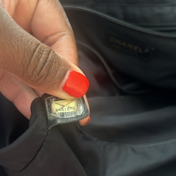 *Liquidation Sale Authentic Vintage Chanel Nylon Tote Bag - Picture 9 of 10